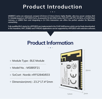Módulo nórdico NRF52840 BLE 5,2 de alto rendimiento de baja potencia para Bluetooth Low Energy (BLE) Mesh Zigbee Thread compatible con MS88SF21