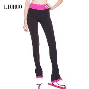 LIUHUO <span class=keywords><strong>Pantaloni</strong></span> Aderenti Invernali per Allenamento di Pattinaggio Artistico per Bambine - Product Image 2