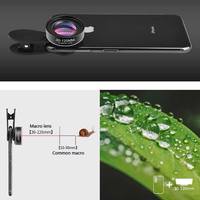 Lensa Makro HD GiAi 30-120mm, Klip Lensa Kamera untuk iPhone Android, Fotografi Seni Kuku, Perbesaran Tinggi