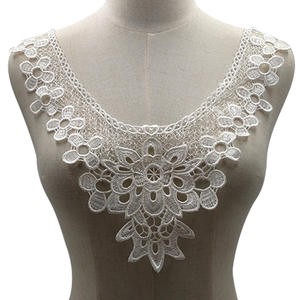 Apliques de Encaje Soluble en Agua, <span class=keywords><strong>Cuellos</strong></span> Falsos Bordados con Recortes 3D <span class=keywords><strong>para</strong></span> Blusas de Mujer - Product Image 2