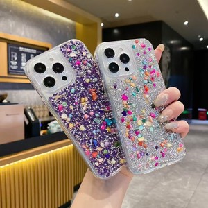 3 in 1 Bling Diamond Glitter custodia per telefono cellulare rigida Cover posteriore Pc Tpu per <span class=keywords><strong>Iphone</strong></span> 17 Pro Max 16 15 14 12 per le donne - Product Image 5