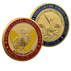 Moneda Conmemorativa 3D de Bombero de Saint Florian, Chapada en Oro Negro de Dos Tonos, Insignia de Bombero, Tema <span class=keywords><strong>Honor</strong></span> y Coraje - Product Image 1