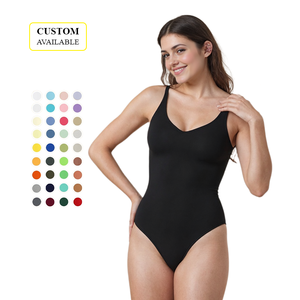 <span class=keywords><strong>Body</strong></span> Modellante Personalizzabile con LOGO per Donna, Shapewear Senza Schienale, Modellatori Casual - Product Image 1