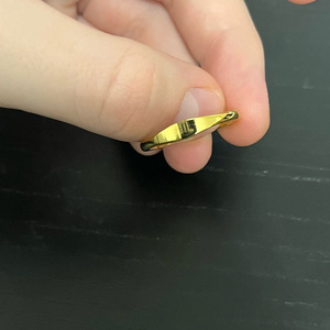 Anillo de Acero Inoxidable con Chapado en Oro de 18K, Impermeable, Nuevo, con Signo del Zodiaco, Simple y Pequeño, para Mujer y Hombre, Joyería Personalizada - Product Image 6