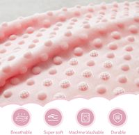 Couverture pour bébé super douce en minky, couverture de nurserie unisexe pour nouveau-né avec jouet en peluche