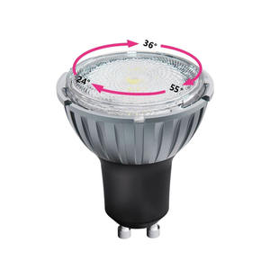 7.5W 3000K LED GU10 Spotlight Ampoules Blanc Chaud 230V Zoomable Ra98 Dimmable - Product Image 1