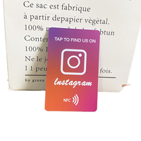 Tarjeta NFC de Visita con Código QR Personalizado, RFID de 13.56Mhz, Redes Sociales, 213 215 216, Reseñas de Google