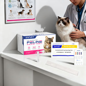 Feline Schnelltest Kit Fpv Fcov Gia Ag Giardia Fhv Fcv Fip Fipv <span class=keywords><strong>Felv</strong></span> Combo Katze Veterinary Schnelltest Kit für einen Pet Care <span class=keywords><strong>Test</strong></span> - Product Image 3