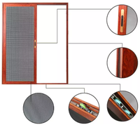 Plier Grand Auvent Rouleau Écran Fenêtres moustiquaire Sécurité Moustiquaire Porte Moustiquaire En Acier Inoxydable Maille