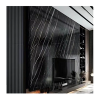 Vente en gros de feuilles de marbre 3D en PVC, finition mate, haute brillance, imperméable, 1220*2440 mm, panneau mural en marbre