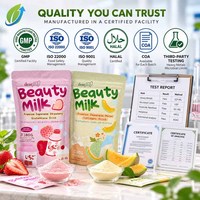 Poudre de boisson au collagène hydrolysé et au glutathion 180 g Éclaircissement de la peau Vente en gros Marque privée OEM ODM