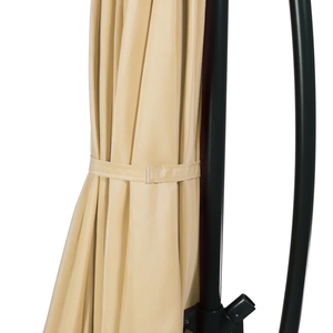 Modern muz-şekillendirilmiş alüminyum şemsiye rüzgar geçirmez su geçirmez bahçe konsol asılı veranda şemsiye üsleri açık otel kullanımı için - Product Image 4