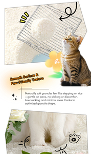 Arena de almidón de tapioca OEM al por mayor, fragancia personalizable, alta absorción, bajo residuo, arena para gatos de tapioca - Product Image 5