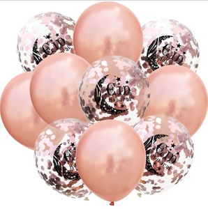 Palloncini Trasparenti con Coriandoli da 12 Pollici, Decorazioni per Eid Mubarak, Ramadan Kareen, Capodanno Musulmano, Forniture per Feste Eid e Ramadan - Product Image 4