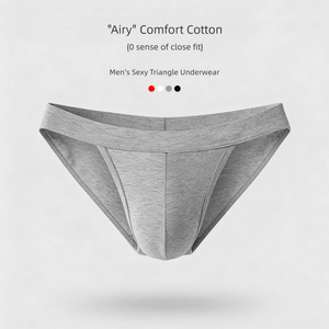Caleçons sexy en coton taille basse pour hommes, coupe haute, design confortable, sous-vêtements triangulaires pour hommes en stock, vente en gros - Product Image 3