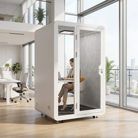 Cabine de bureau préfabriquée insonorisée, Pod de réunion, Cabine de confidentialité, Pod de bureau portable, Pod acoustique, Cabine téléphonique de bureau