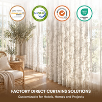 Voilage Nordique en Gaze Transparente, Doux et Léger, pour Décoration de Fenêtre de Chambre d'Enfant, Crèche et Salle de Jeux, Personnalisable OEM ODM