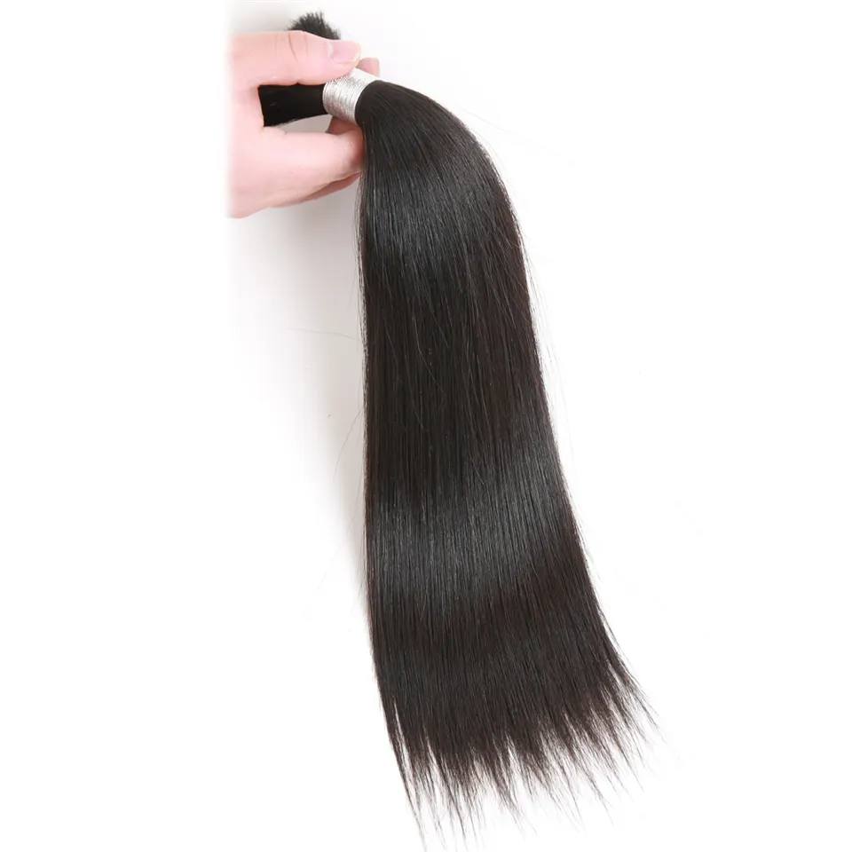 Cheveux brésiliens naturels vierges non traités 100%, cheveux lisses, sans trame, 1 pièce, offres exceptionnelle