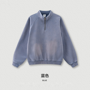 Men's Oversized Hooded Sweatshirt 345G Fleece <b>Light</b> Gray Casual Knitted Solid Color Autumn Wear Hoodie Casual Pullover - Product Image 2