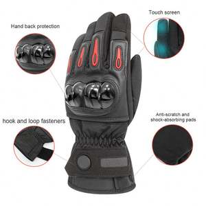 Guantes de <span class=keywords><strong>moto</strong></span> con calefacción USB <span class=keywords><strong>para</strong></span> hombre Manopla de mano de poliéster impermeable <span class=keywords><strong>para</strong></span> uso en invierno <span class=keywords><strong>para</strong></span> viajes diarios - Product Image 3