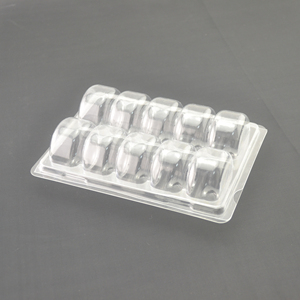 clamshell plastic clear disposable package cake boxes for snacks up and down macaron blister packaging case
