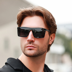 <b>Sunglasses</b> <b>Square</b> Full Rim UV400 Men Fashion Sun Protection 1604 - Product Image 5