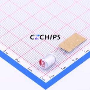 ตัวเก็บประจุแบบแข็งชนิด Through Hole (THT) รุ่น PC0J471ME080B25CRH ขนาด D6.3xL8 มม. ความจุ 470uF 20% แรงดัน 6.3V ระยะขา 2.5 มม. - Product Image 1