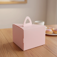 Boîtes d'emballage triangulaires pour gâteaux et macarons, écologiques, recyclables, personnalisées en gros