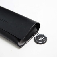 Logo en relief 3d personnalisé en plastique noir recyclé, étiquette volante pour lunettes de décoration, vente en gros