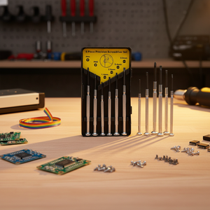 Mini 6 pezzi personalizzabili in plastica con finitura cromata Set di cacciaviti per cacciavite di precisione per riparazione di cellulari fai da te - Product Image 6