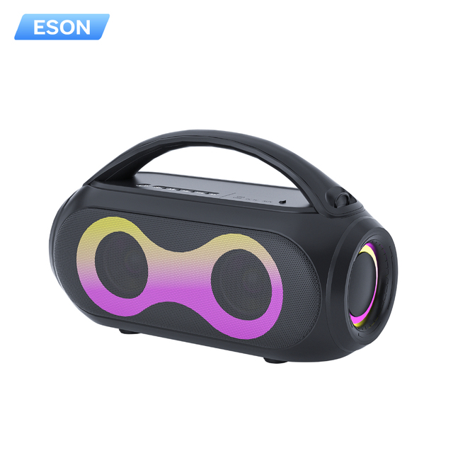 ESON Portable Handle Speaker High-Power Dual Enclosure Subwoofer V5.3 RGB Light Speaker Long Battery Life Computer Mobile Phone