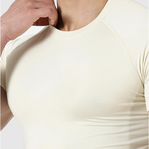 High Quality Custom Made <b>Men</b> <b>Compression</b> <b>Shirts</b> <b>for</b> Gym & Fitness Spandex/Polyester Quick Dry & Breathable - Product Image 4