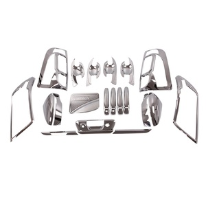 WZXD 22pcs ABS <b>CHROME</b> KIT PICKUP 4x4 Accessories Car Stickers 2015 for NAVARA NP300 - Product Image 1