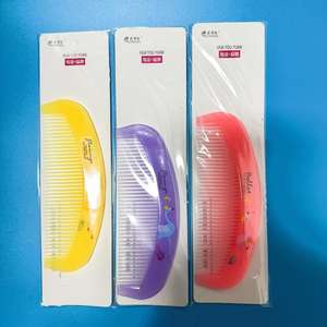 Nuevo peine de plástico irrompible de gran tamaño, práctico para uso doméstico y peinado, peine estampado color gelatina, disponible en - Product Image 1