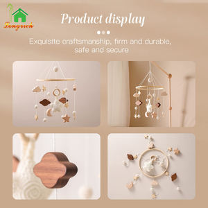 <span class=keywords><strong>Baby</strong></span> Wieg Mobiel Voor Jongens Meisjes Kinderkamer Mobiel Genderneutraal Handgehaakt Plafond Mobiele Sterren Wolken Maan - Product Image 4