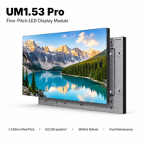 Panneau d'écran vidéo LED intérieur UM1.5PRO à pas fin de 1,5 mm, écran d'affichage 4K UHD pour salle de réunion, salle multifonctionnelle