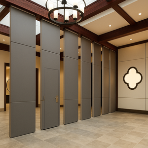 モダンな可動折りたたみデザイン木製仕切り壁レストランホテルスクール用カスタムMDFパネル調整可能フレキシブル - Product Image 4