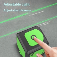 Niveau laser infrarouge portable Borka FQT-2, mini projecteur 2 lignes à lumière verte, haute précision, forte luminosité