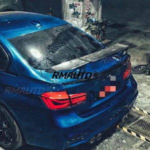 Aileron arrière universel en fibre de carbone véritable RMAUTO, style V, kit carrosserie pour BMW E90 E93 F10 F30 G30 - Product Image 5