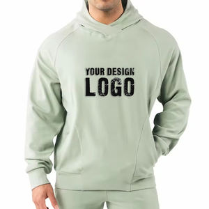 Low MOQ Custom Gym Sport Blank <b>Mens</b> Oversize <b>Hoodie</b> High Quality No Drawstring Heavyweight Plus Size <b>Men's</b> Hoodies - Product Image 1