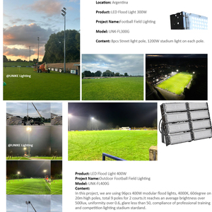Faro LED Professionale per Stadio, Impermeabile IP65, in Alluminio, 50W 100W 200W 300W 400W, per Campi da Calcio e Impianti Sportivi all'Aperto - Product Image 6