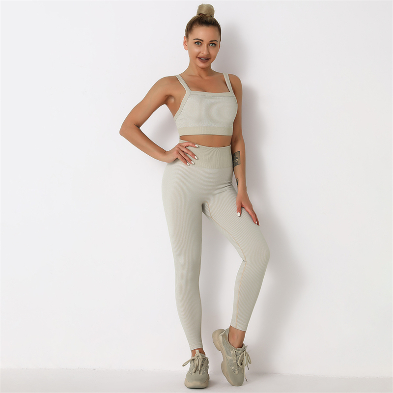New Product  Modern Breathable Workout Clothing Women Active Wear  Yoga Pants  BRA  5 colors comfortable