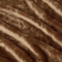 Plaid en polaire flanelle à motif dessin animé, marron uni, doux, 100 % polyester, utilisable quatre saisons pour lit, canapé, maison, hôtel, vente en gros, personnalisable
