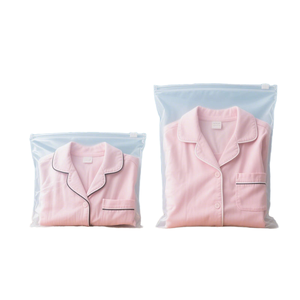 Bolsa de Ropa de Plástico PE Esmerilado de Alta Calidad con Cierre de Cremallera y Impresión Mate para Empaque de Ropa - Product Image 4