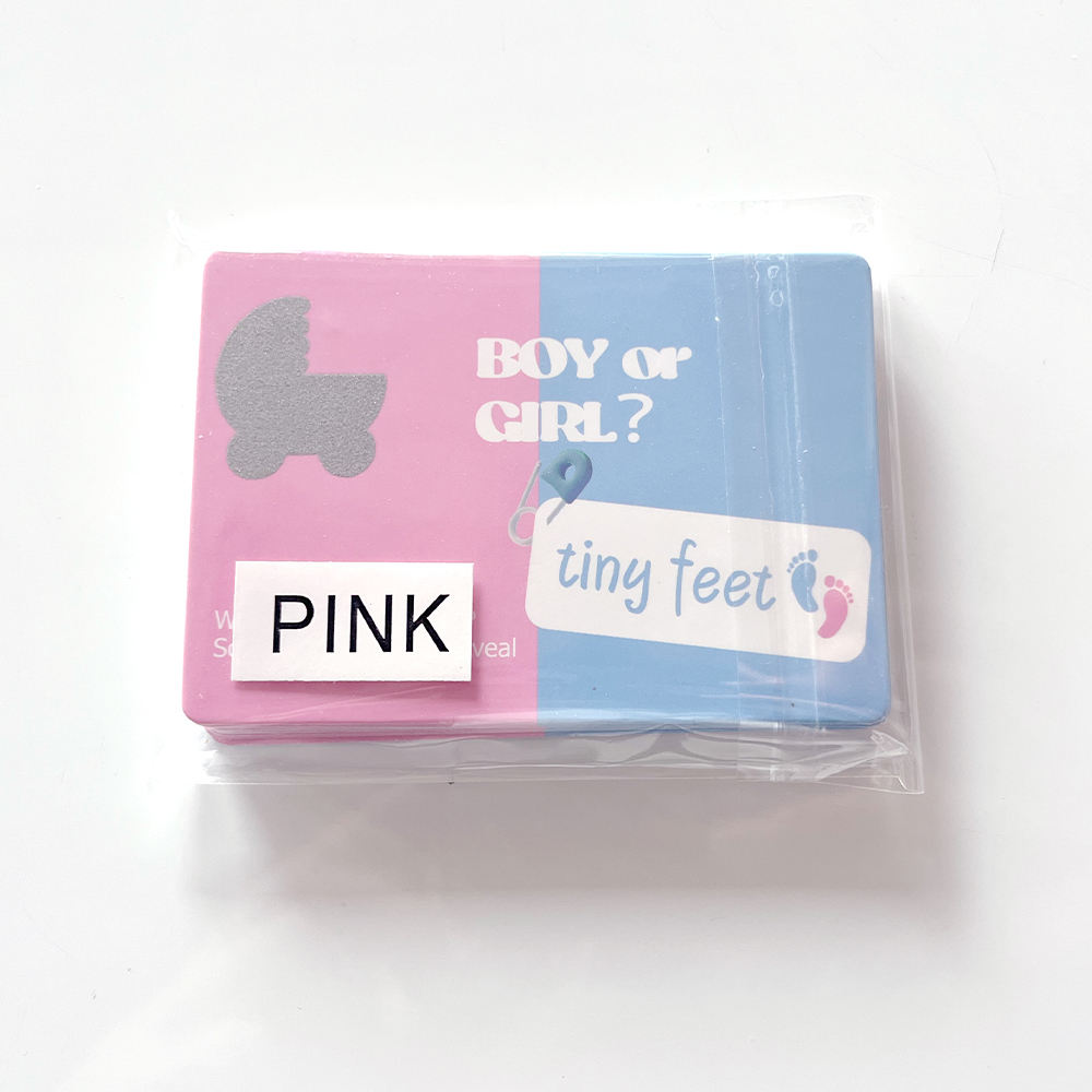 Card Gender Pink 24pcs/bag