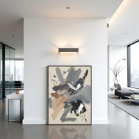 Peinture à l'huile abstraite faite à la main sur toile, personnalisée en gros, pour salon, art mural, images imperméables, écologiques, nature morte originale