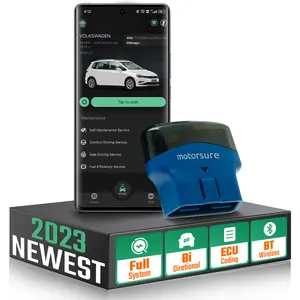  Motorsure: Bluetooth OBD2 Scanner bidirecional para diagnóstico de sistema completo - Segurança de Login e teste ativo