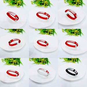 In Stock 2026 for Canada Mexico USA 32-nation Team National Flag Woven <b>Ribbon</b> Wristbands for Fans Sport Football - Product Image 4