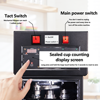 Máquina selladora de latas eléctrica automática sin rotación, selladora de cierre de mascotas de estaño de aluminio para bebidas de cerveza de soda