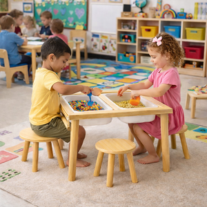 <span class=keywords><strong>Tavolo</strong></span> Sensoriale per Bambini, <span class=keywords><strong>Tavolo</strong></span> Multifunzionale per Costruzioni, Pittura, Lettura e Giochi di Scavo per Bambini e Ragazzi - Product Image 2